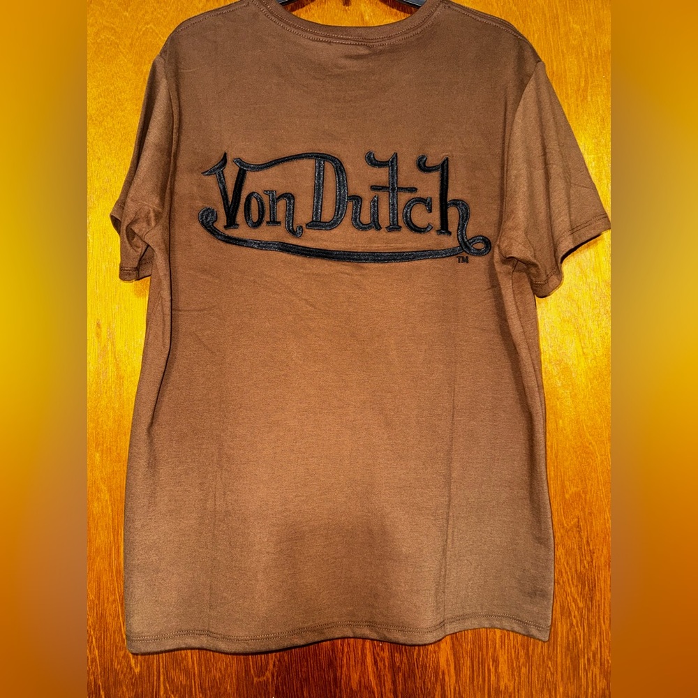 Von Dutch Rusty Brown Tee